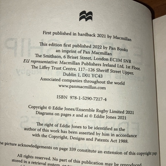 Eddie Jones Leadership Book - Lessons from my life in Rugby - Picture 5 of 10